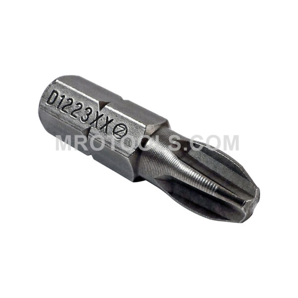 Zephyr D1223XX 1/4'' Hex Shank Insert Bit #3 Phillips | Overall Length 1'' | For Screw Recess Type Industrial, Self Tapping Screws